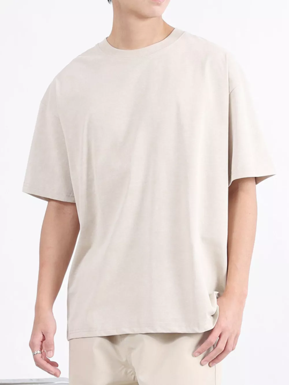 Men's Plus Size Round Neck Short Sleeve T-Shirt