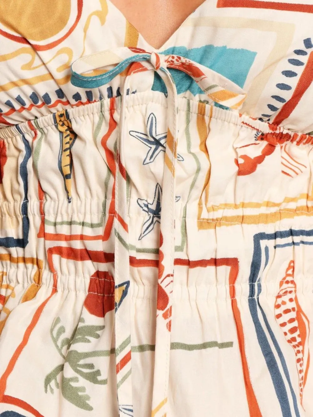 Printed Smocked Tank and Shorts Set, image 8