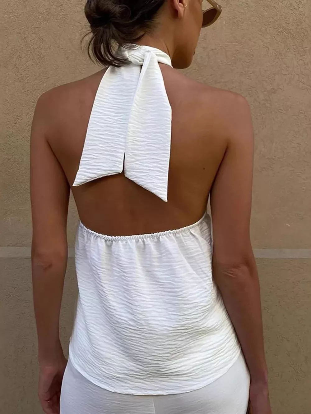 Knotted Halter Neck Cami, image 5