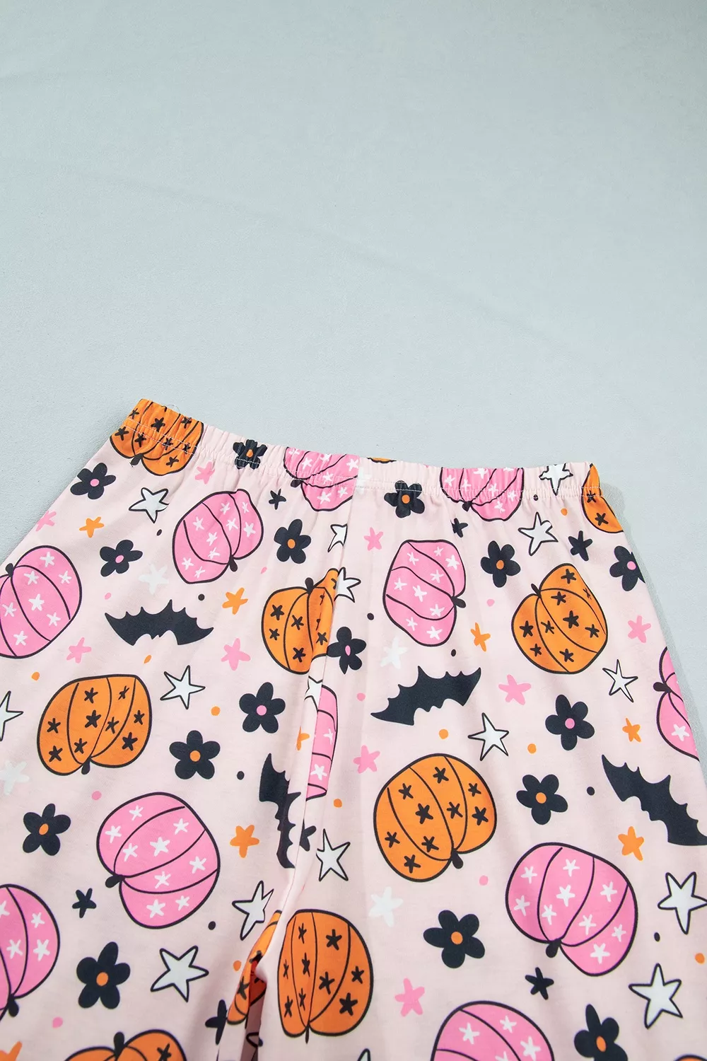 Halloween Pumpkin Print Long Sleeve Home Wear Lounge Set, image 11