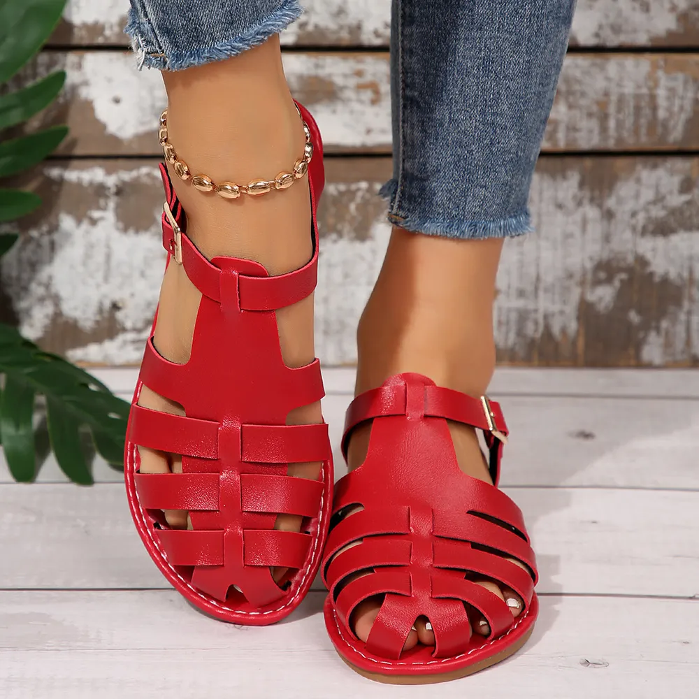 Round Toe Flats Sandals, image 2