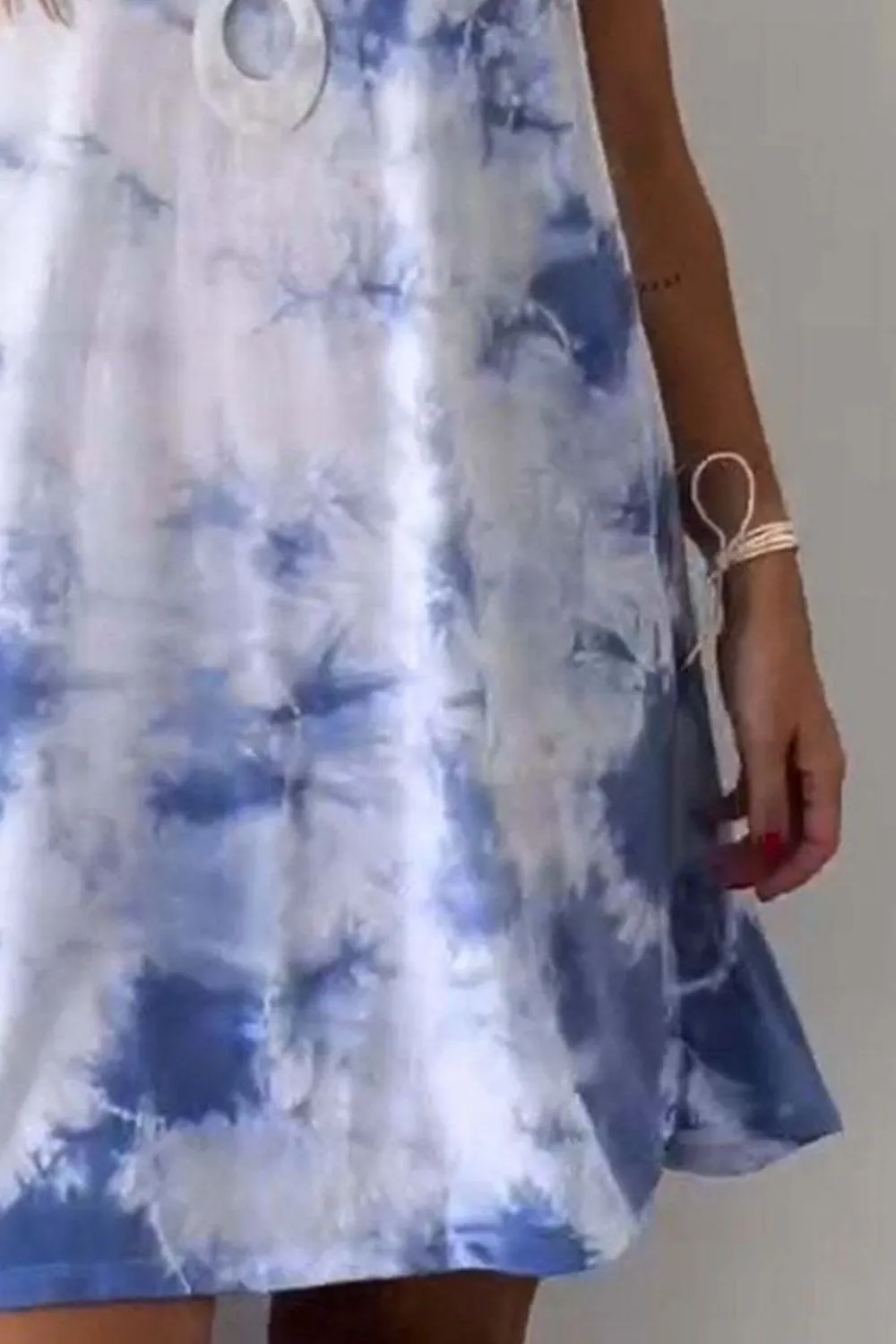Tie-Dye Sleeveless Mini Tank Dress, image 12