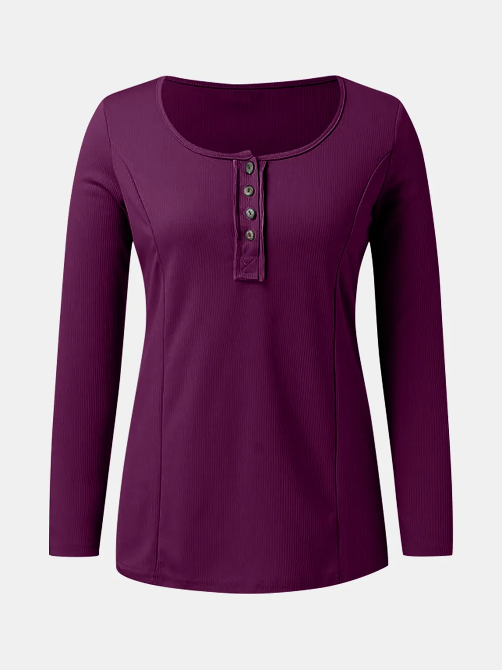 Full Size Scoop Neck Long Sleeve T-Shirt, image 9