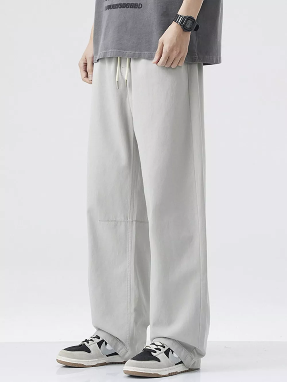 Men's Wide Leg Casual Pants, image 8