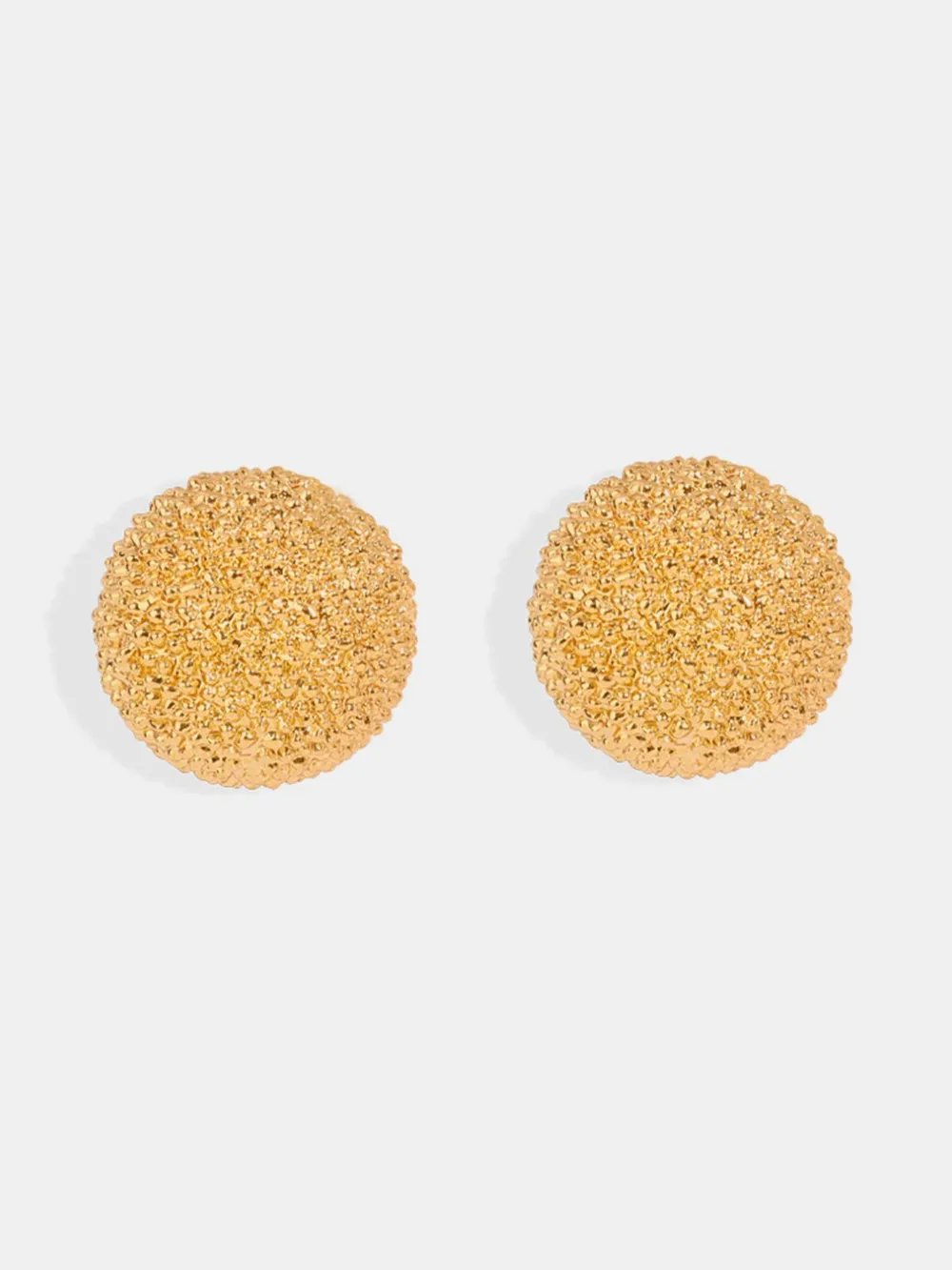 Gold-Plated Geometric Stud Earrings, image 7