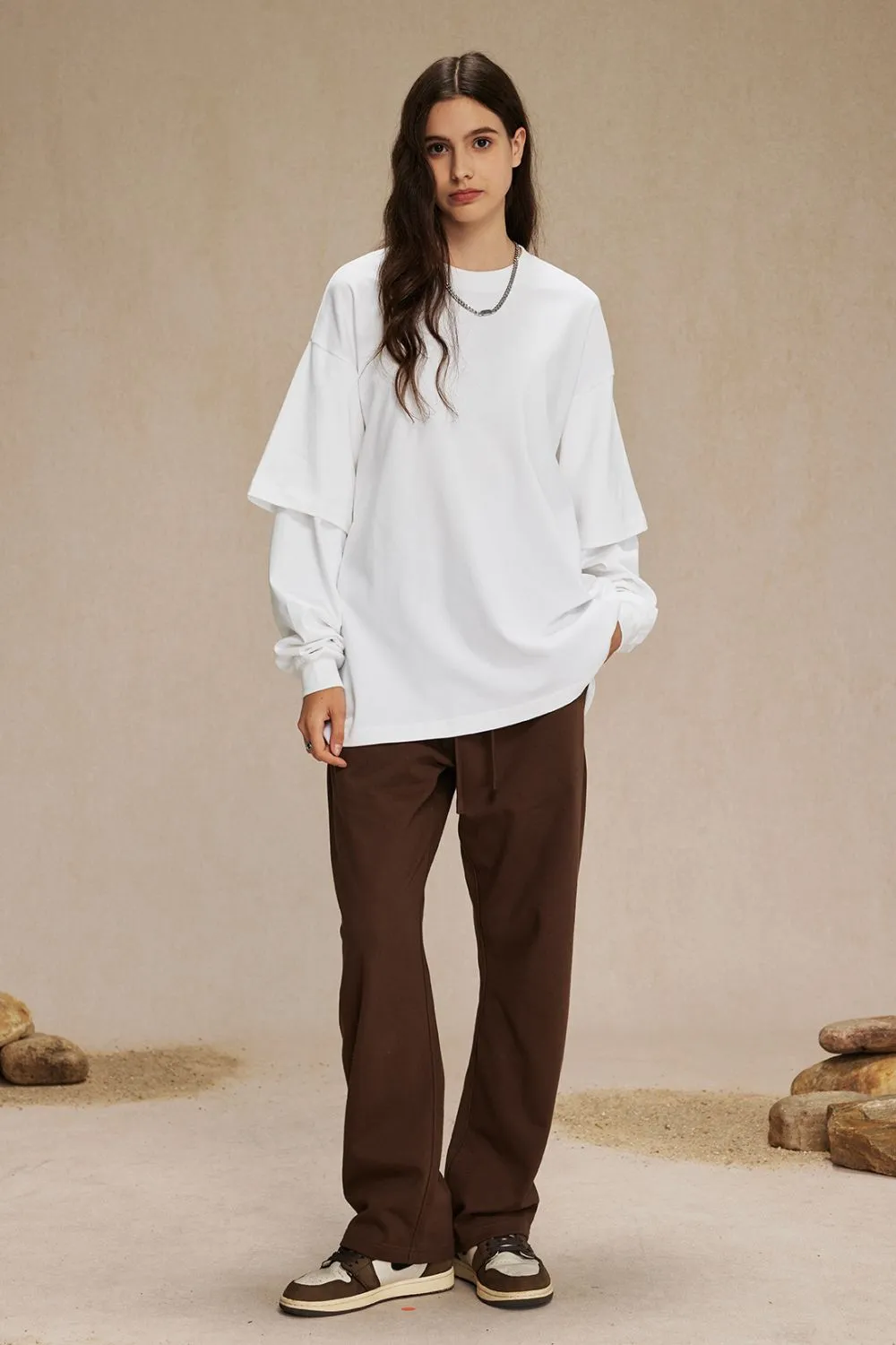 Men's Round Neck Long Sleeve T-Shirt, image 7