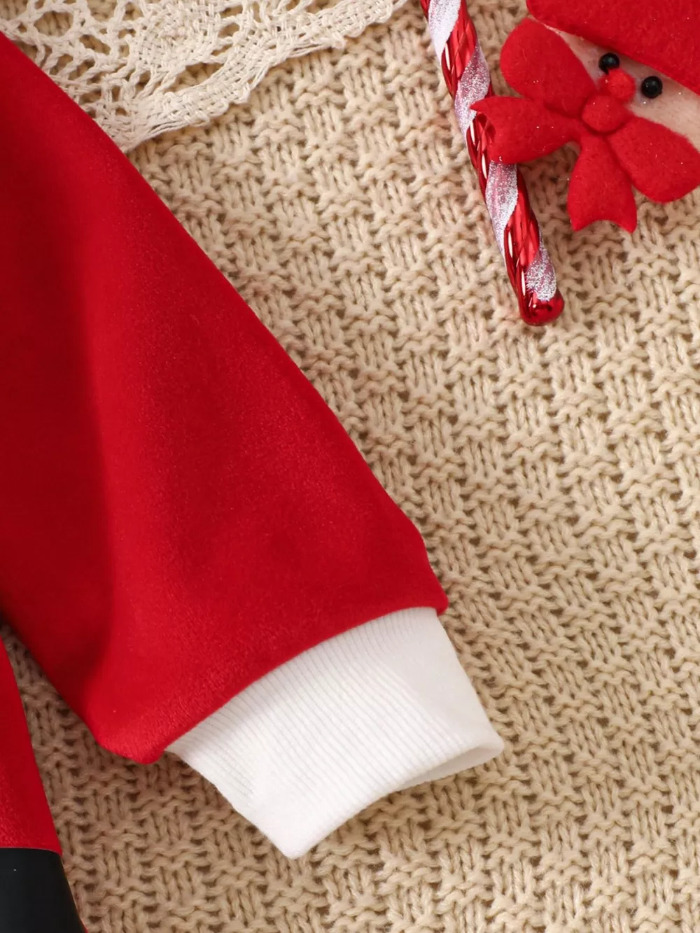 Children's Christmas Santa Claus Hooded One-Piece, image 4