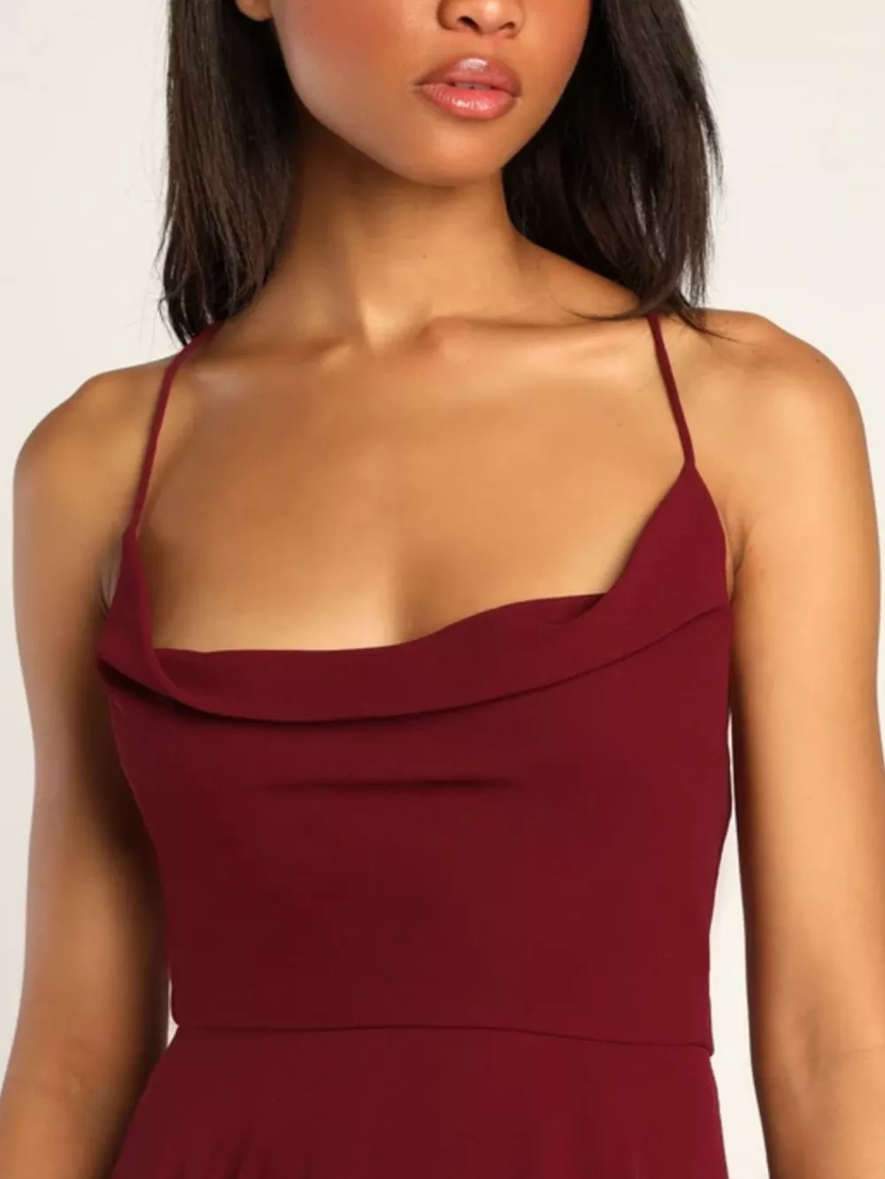 Slit Cowl Neck Maxi Dress, image 4