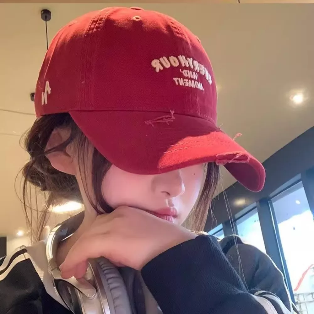 Distressed Embroidered Baseball Cap, image 2