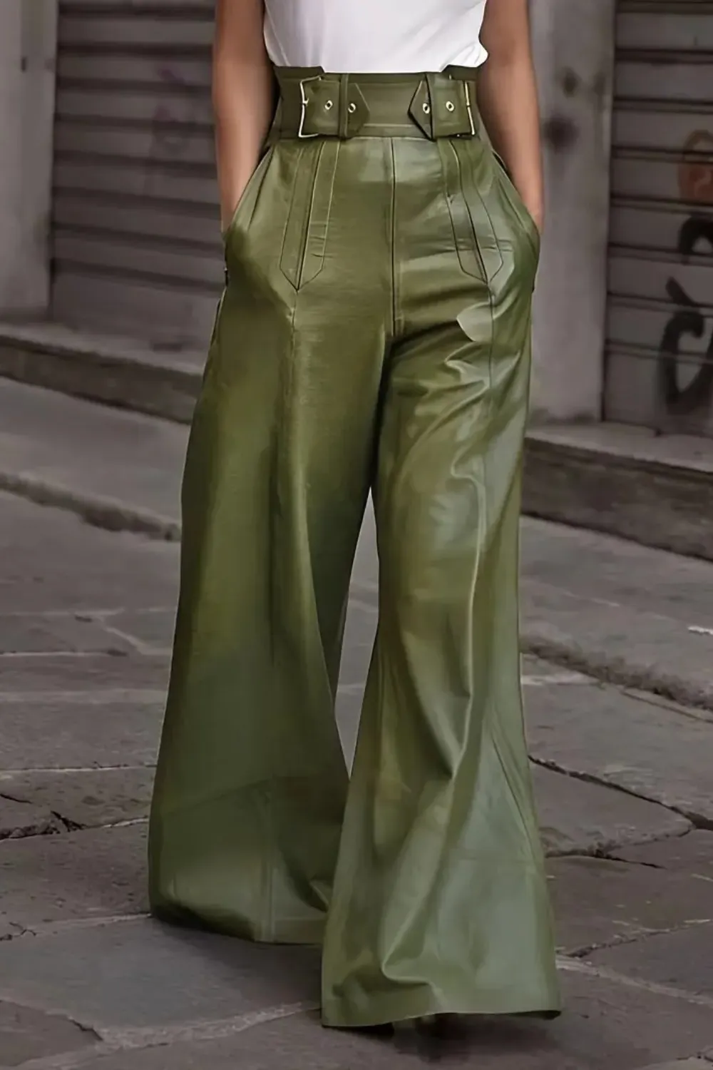 High Waist Wide Flare Pants, image 10