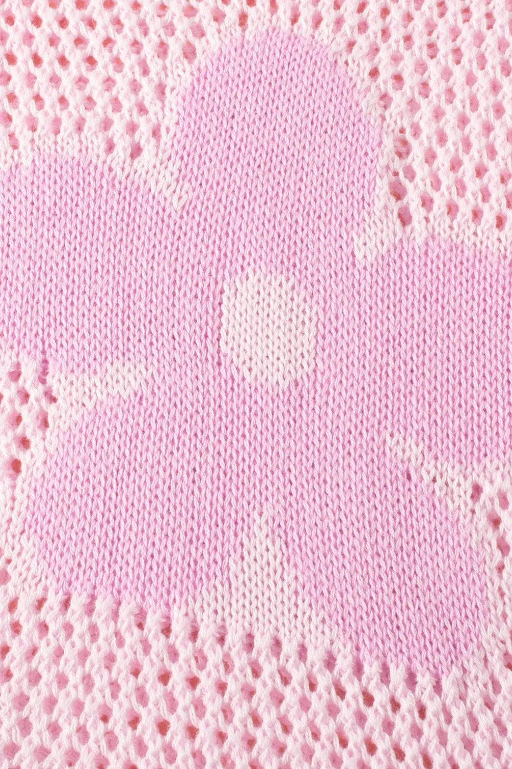 Openwork Round Neck Floral Knit Cover Up, image 15