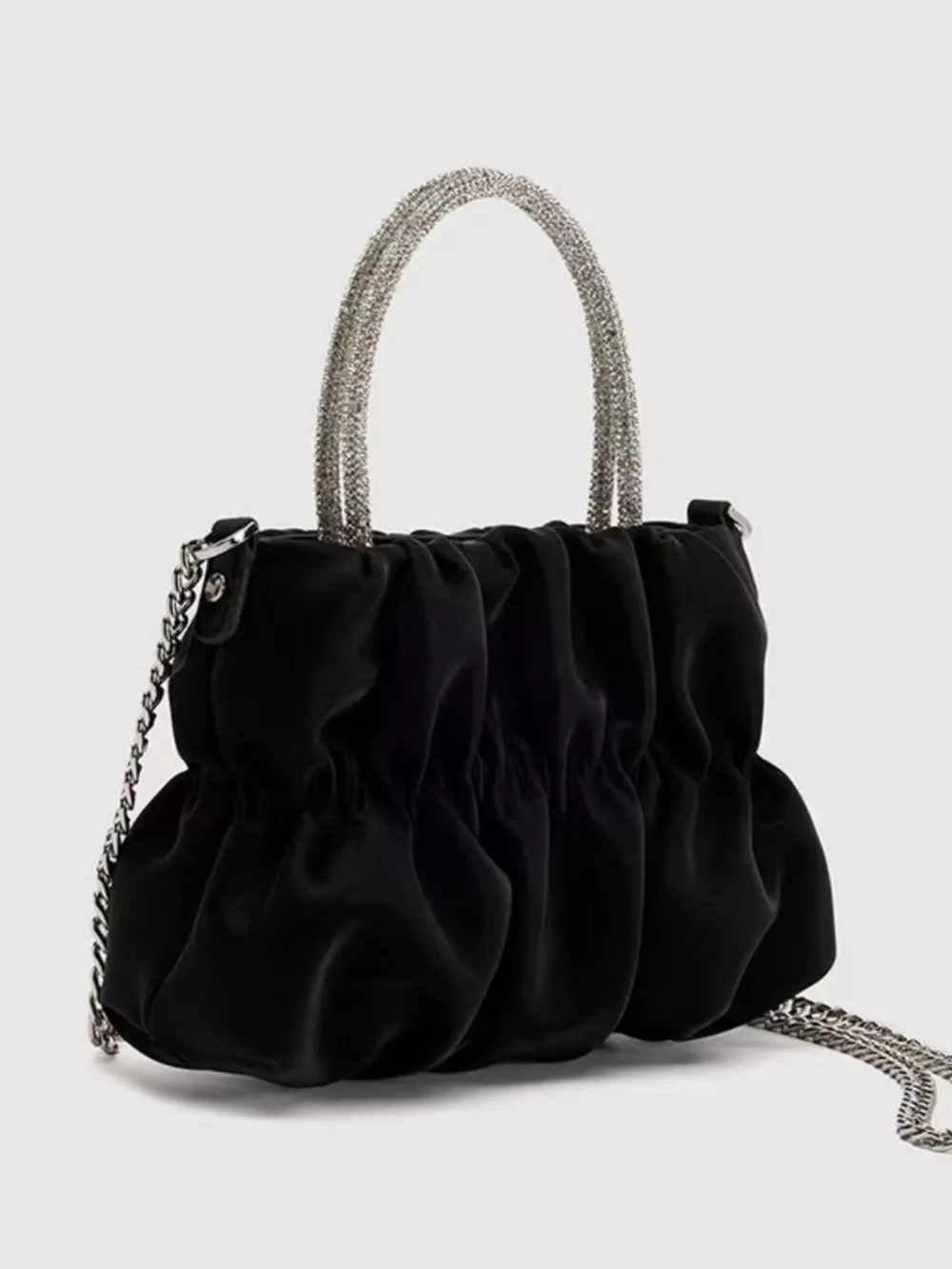 Ruched Chain Crossbody Bag, image 7