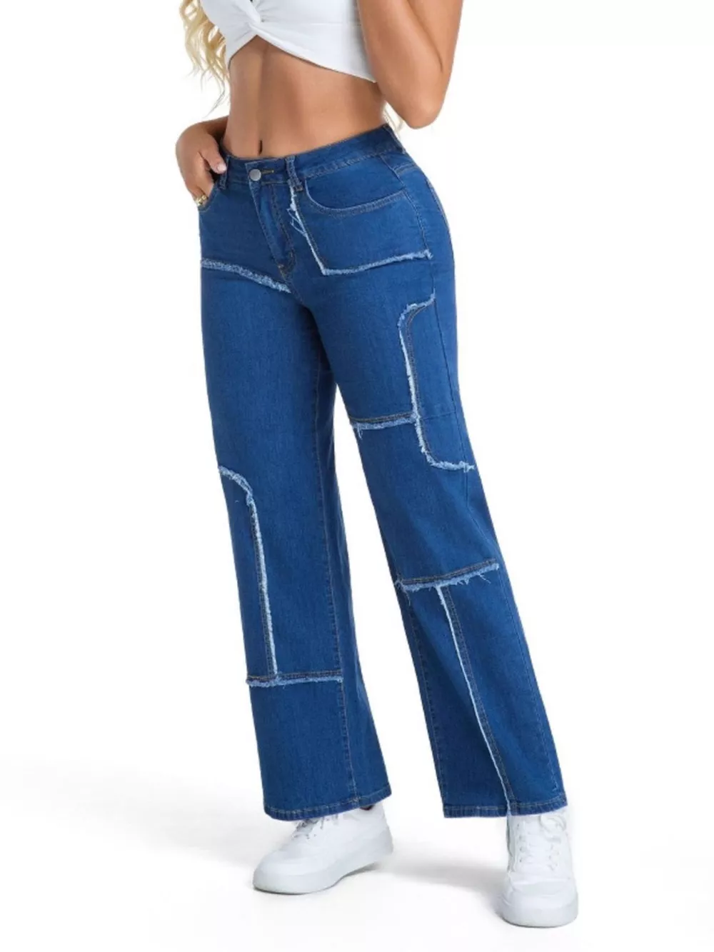 Frayed Edge Straight Leg Jeans, image 15
