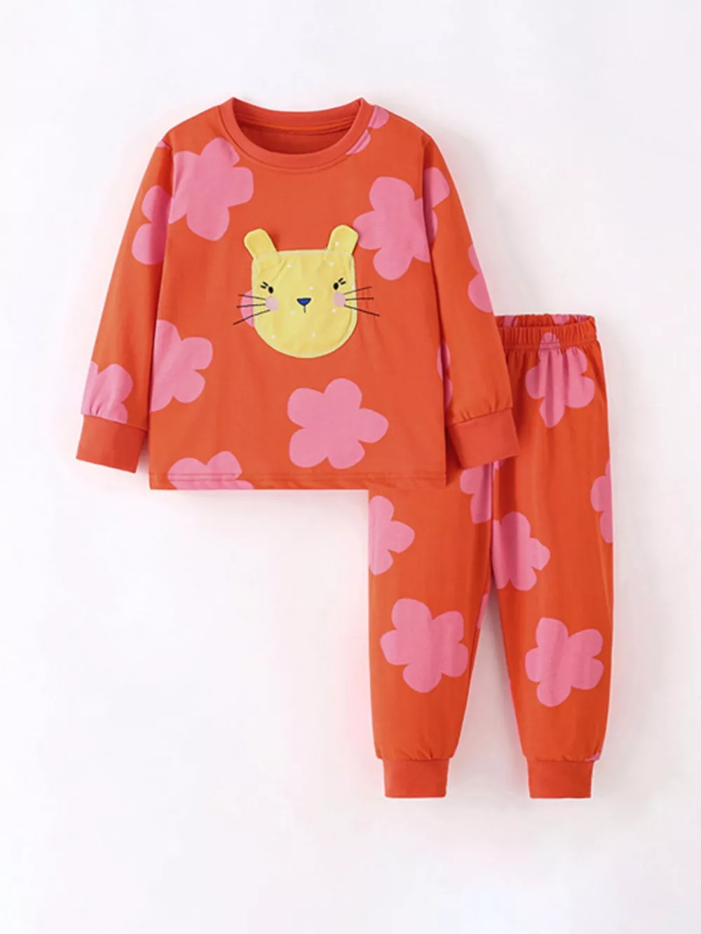 Children's Animal Long-Sleeve Top and Pants Set, image 2