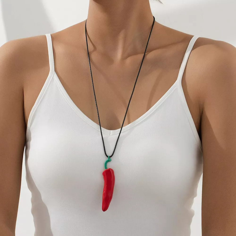 Chili Pepper Pendant Necklace