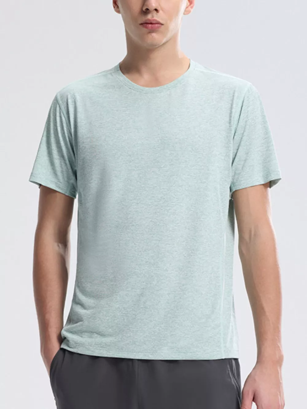 Men's Plus Size Round Neck Quick-Dry T-Shirt, image 8