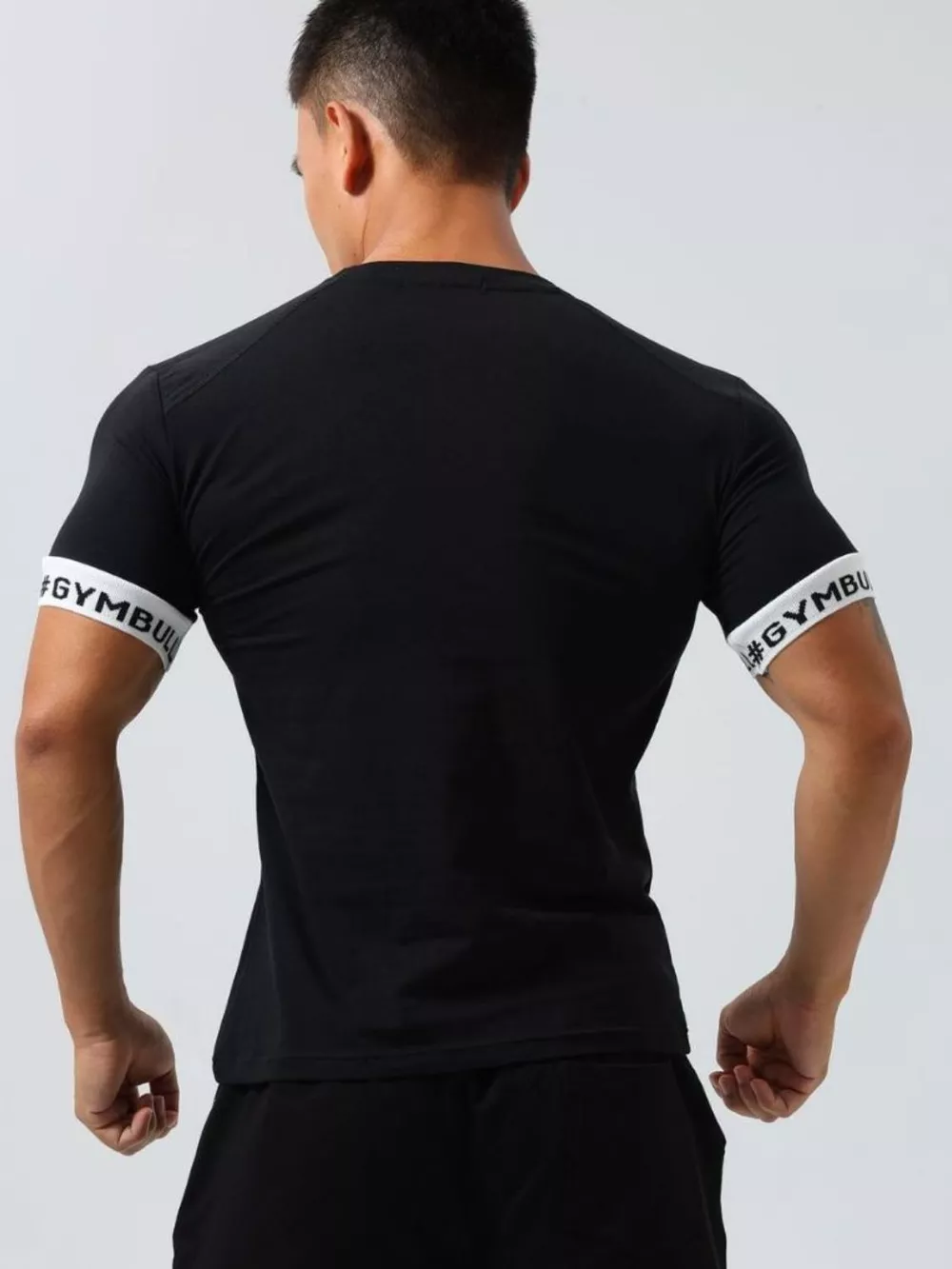 Men's Round Neck Contrast Short Sleeve T-Shirt