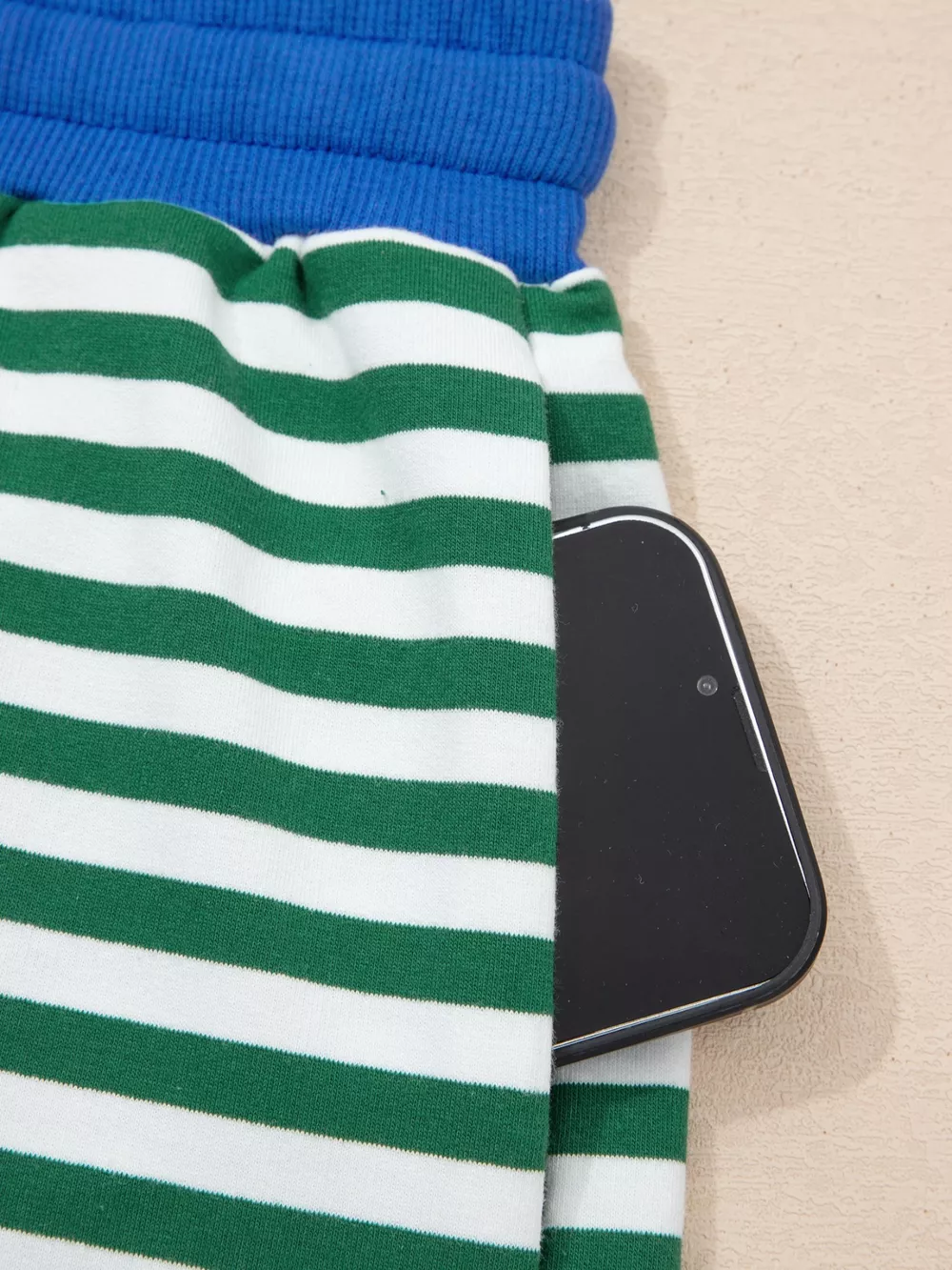 Stripe Boxy Tee and Drawstring Elastic Waist Shorts Set, image 10