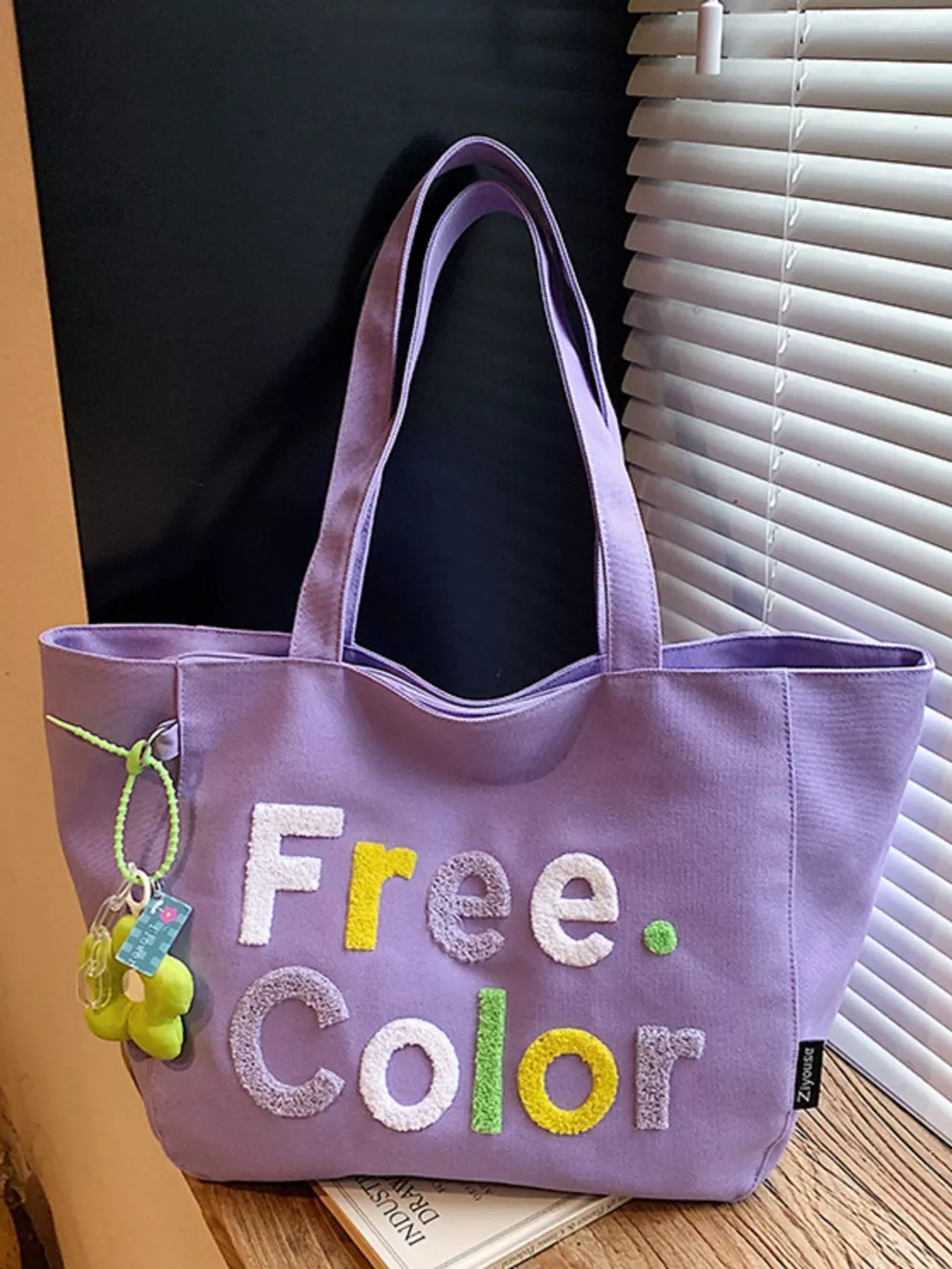 Letter Canvas Shoulder Bag, image 10