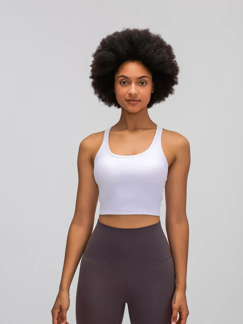 Scoop Neck Active Tank with Detachable Chest Pads, image 22
