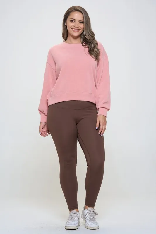 Full Size Fleece Lined High Waisted Leggings, image 6