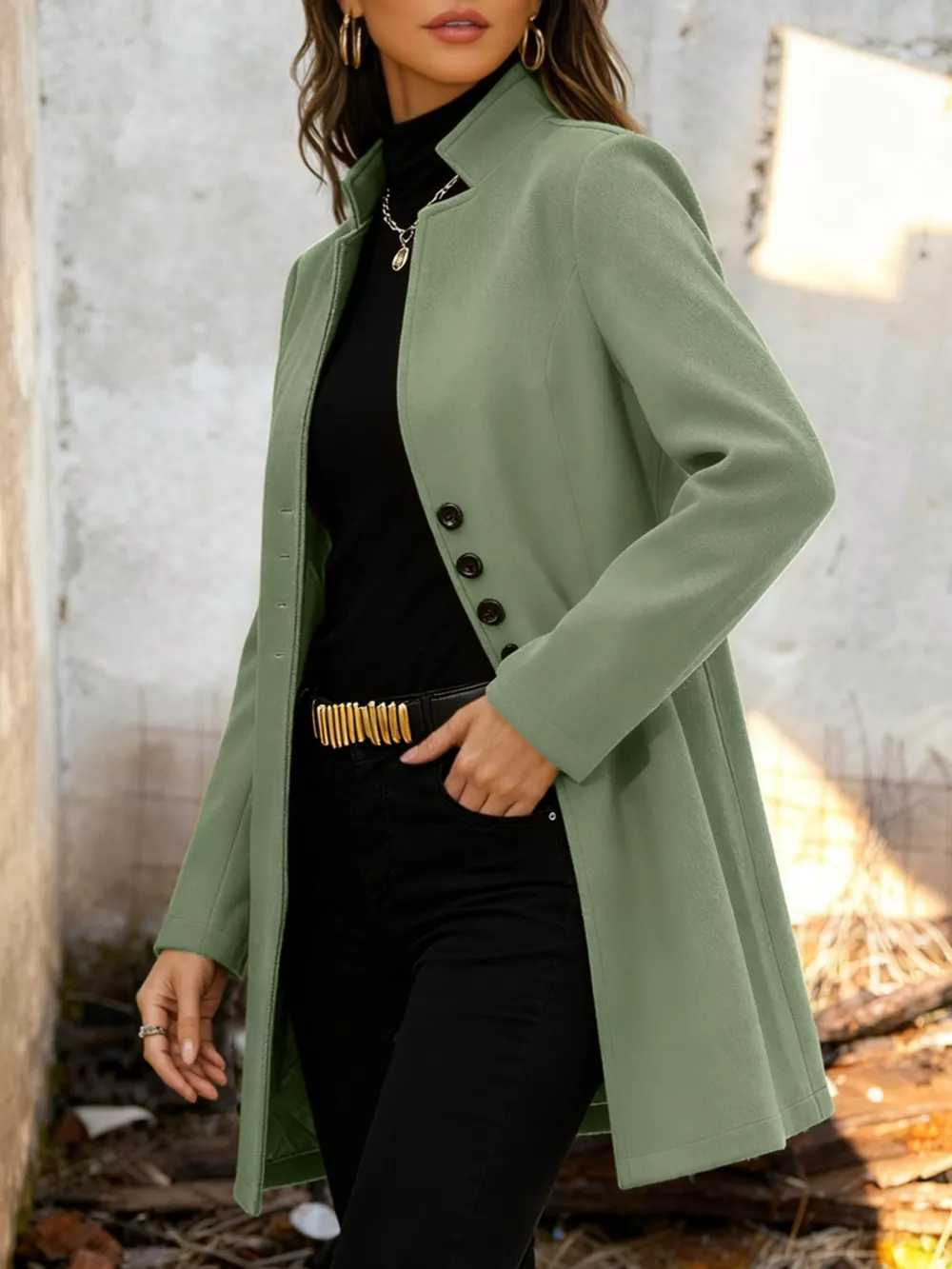Button-Down Longline Outerwear, image 16