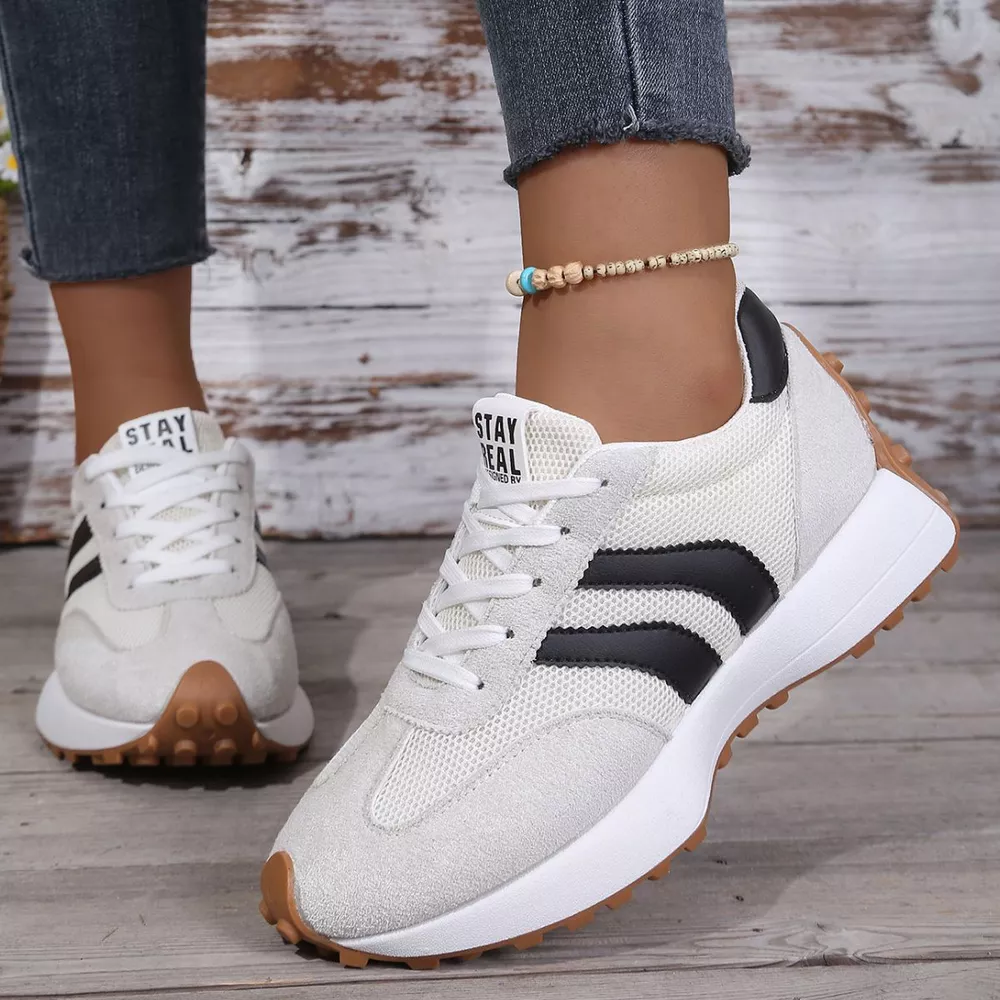 Lace Up Round Toe Sneakers, image 6