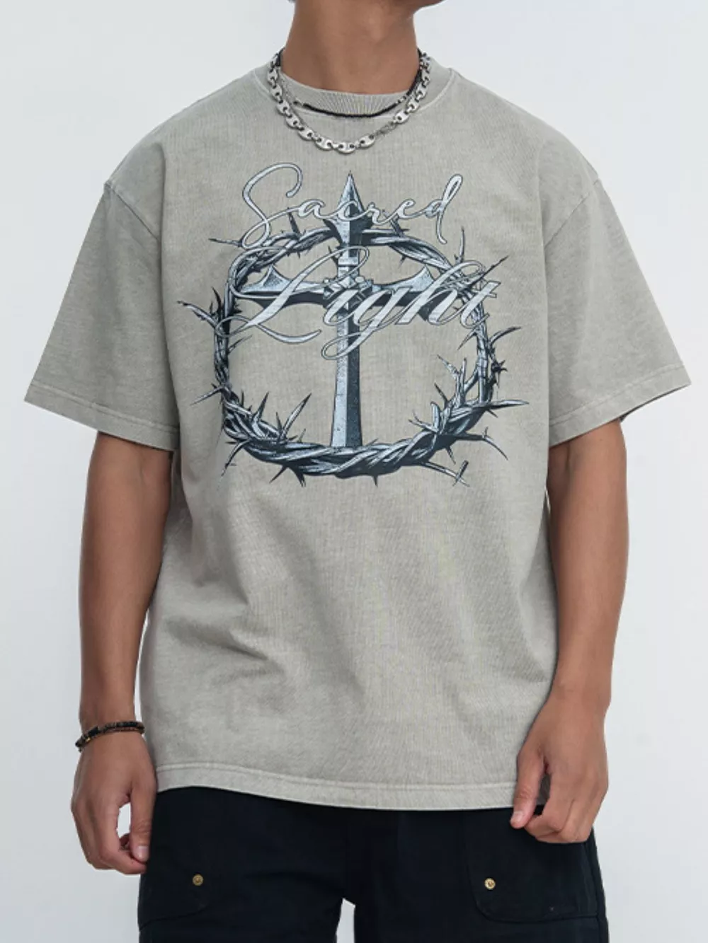 Men's Vintage Washed Graphic T-Shirt, image 5