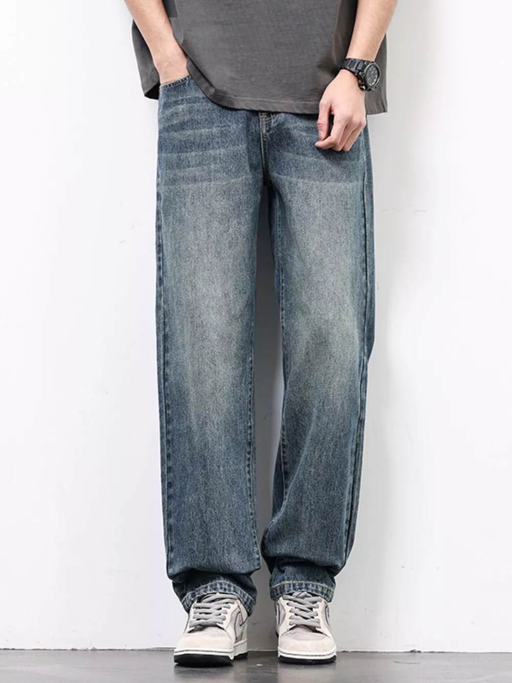 Men's Wash Relaxed Fit Jeans