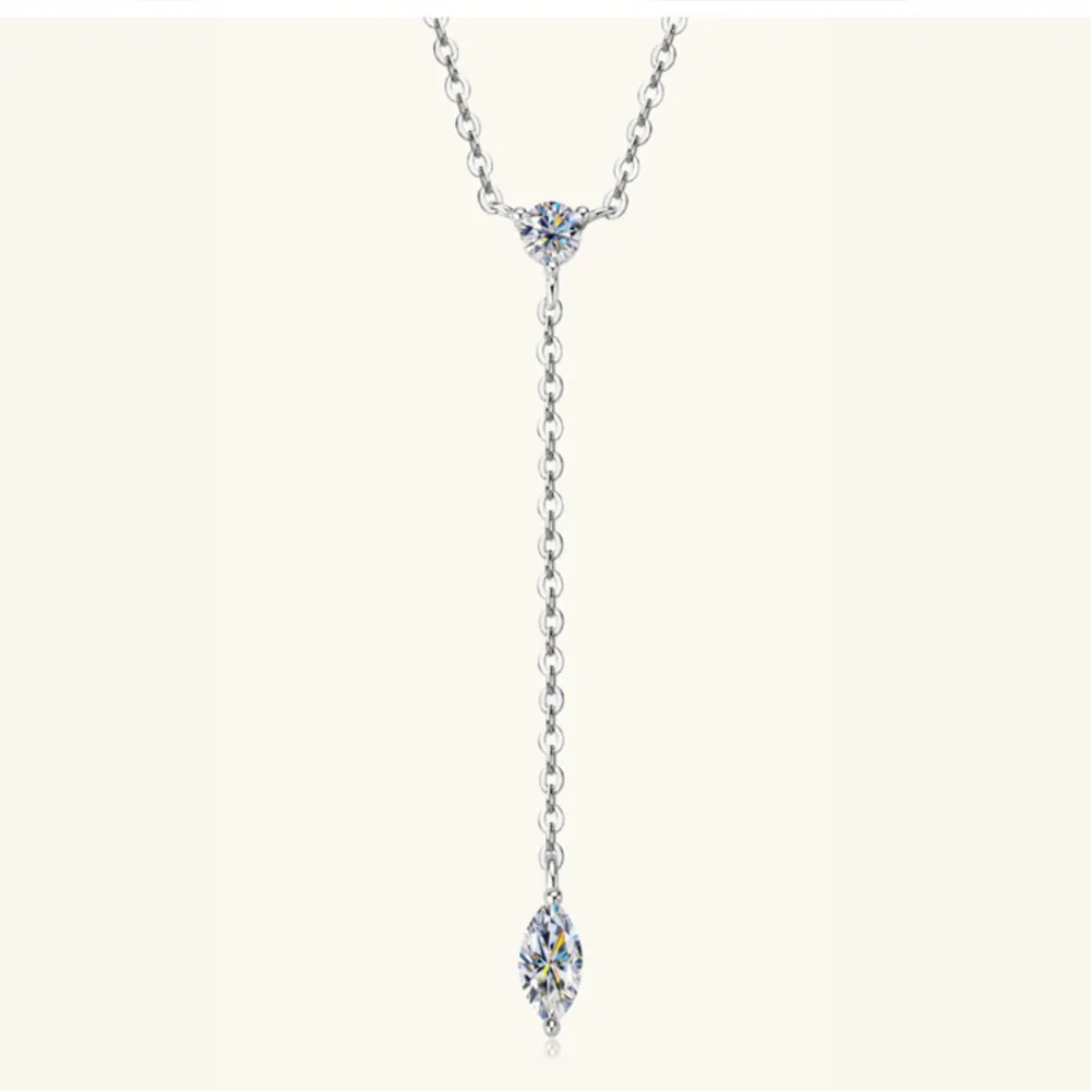 Moissanite 925 Sterling Silver Necklace, image 5