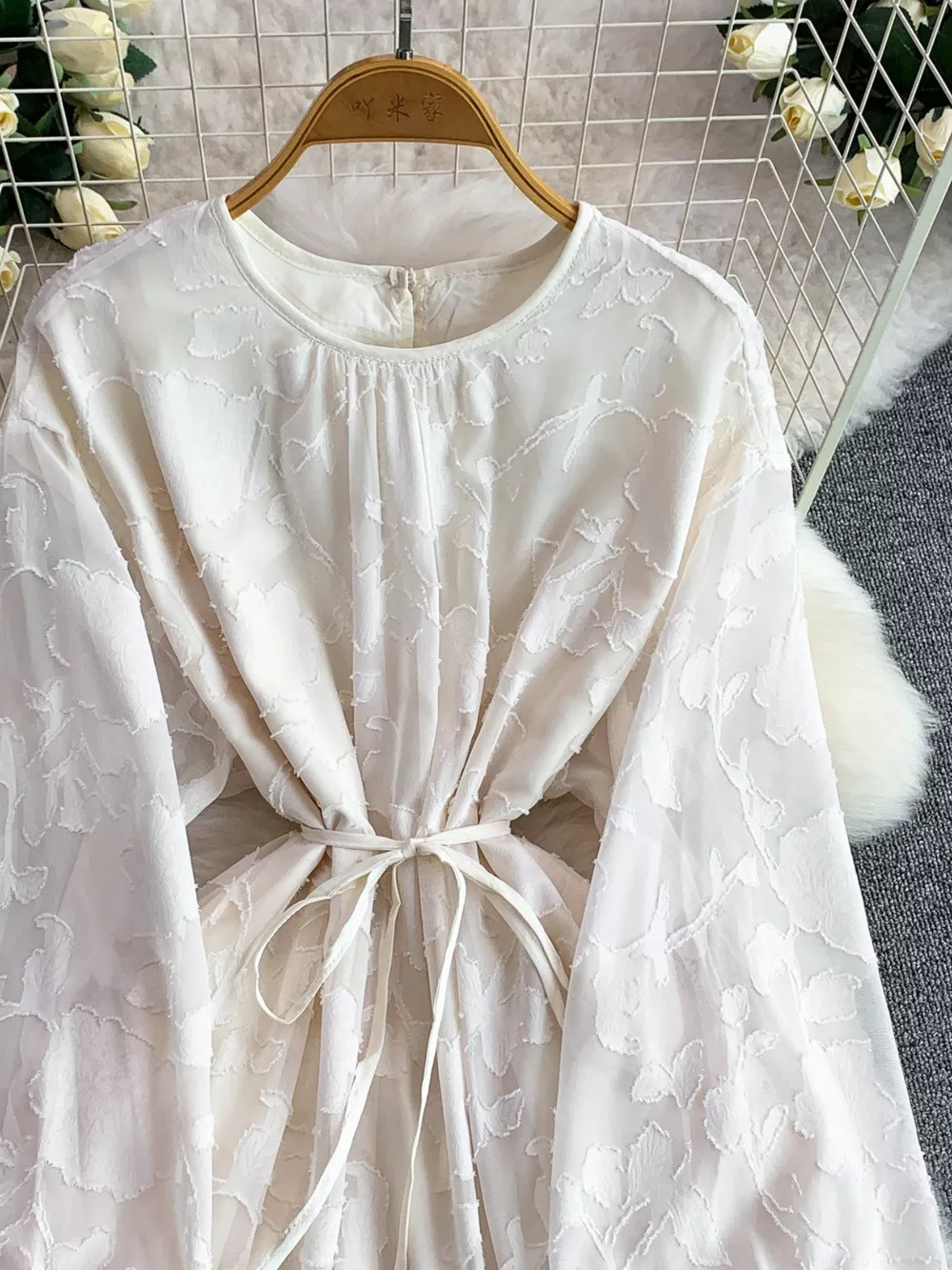 Tie Waist Long Sleeve Dress, image 15