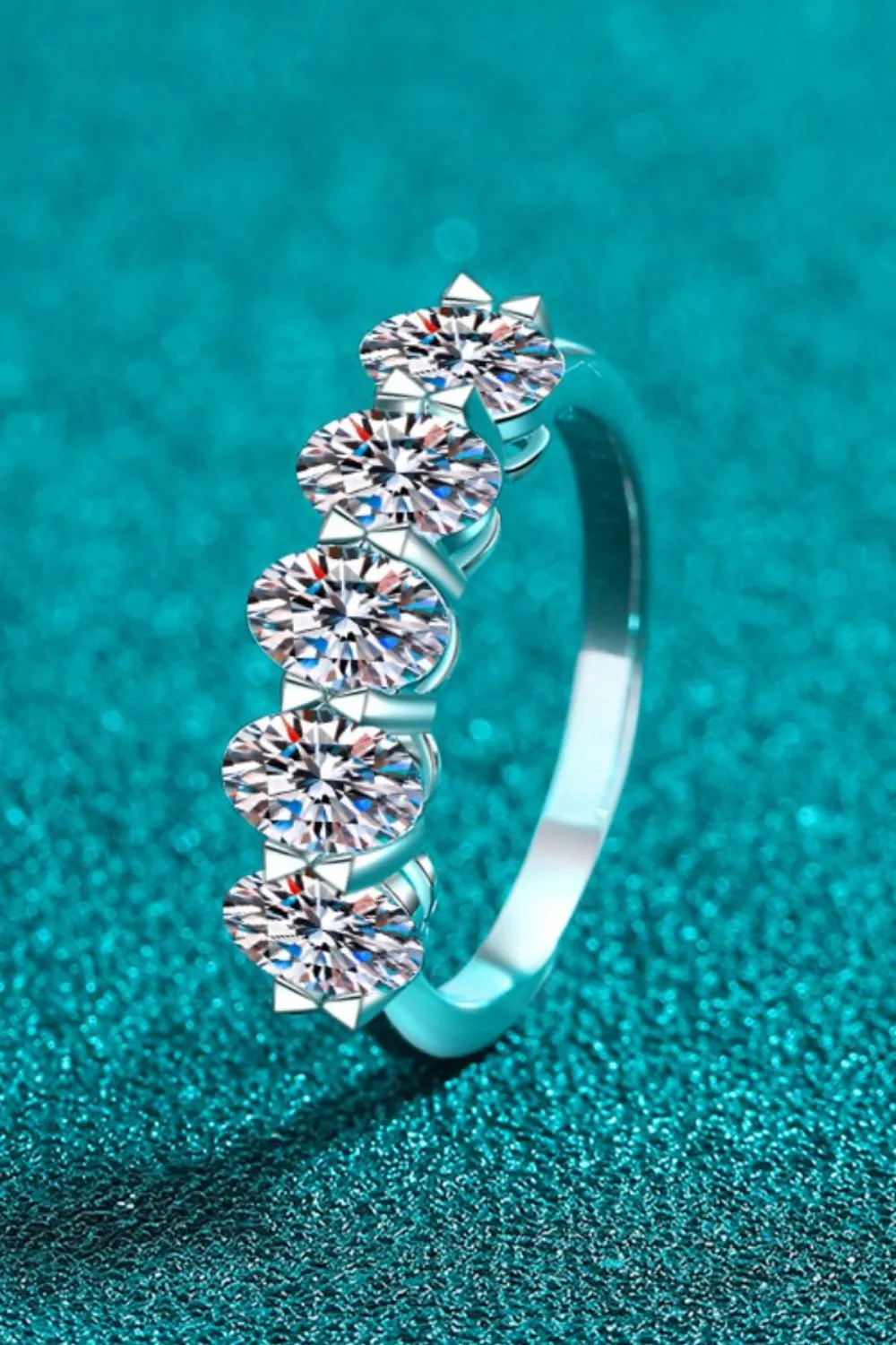 2.5 Carat Moissanite 925 Sterling Silver Ring, image 2