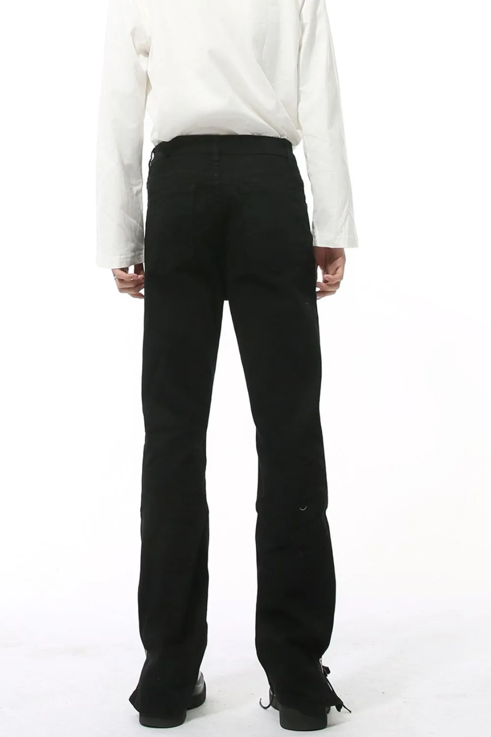 Side Zipper Slim Jeans, image 4