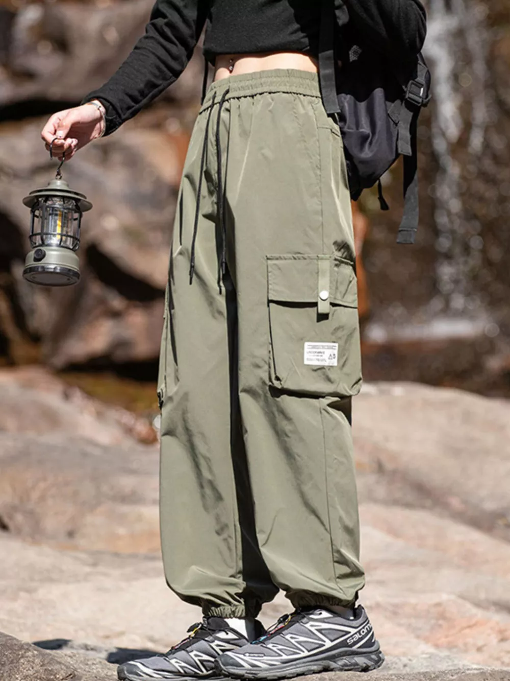 Men's Plus Size Loose Fit Cargo Pants, image 7