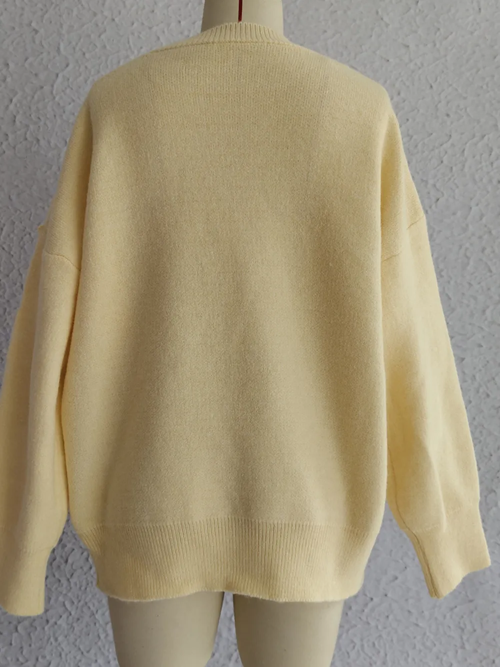Flower Round Neck Long Sleeve Sweater, image 8