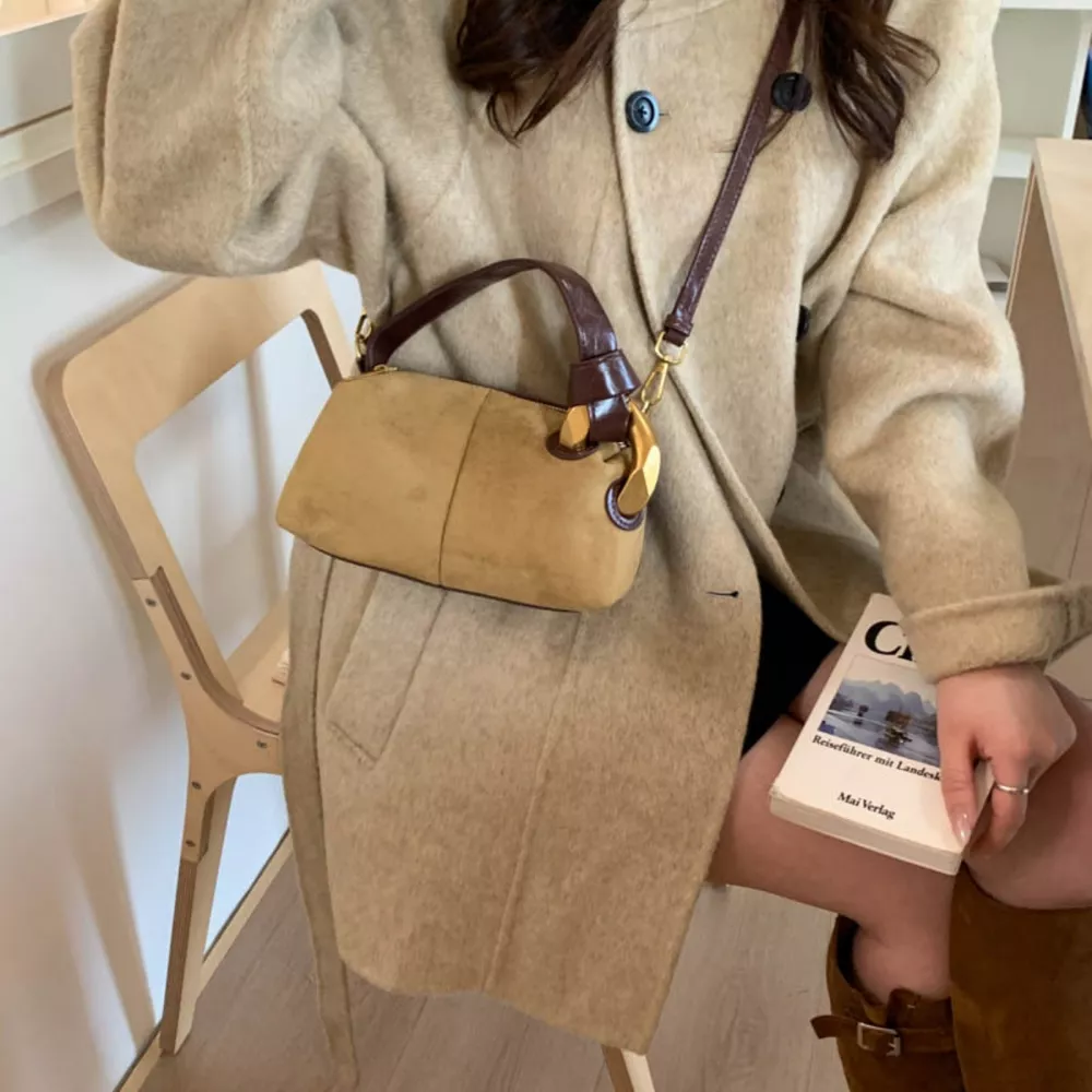 Suede Mini Crossbody Bag, image 4
