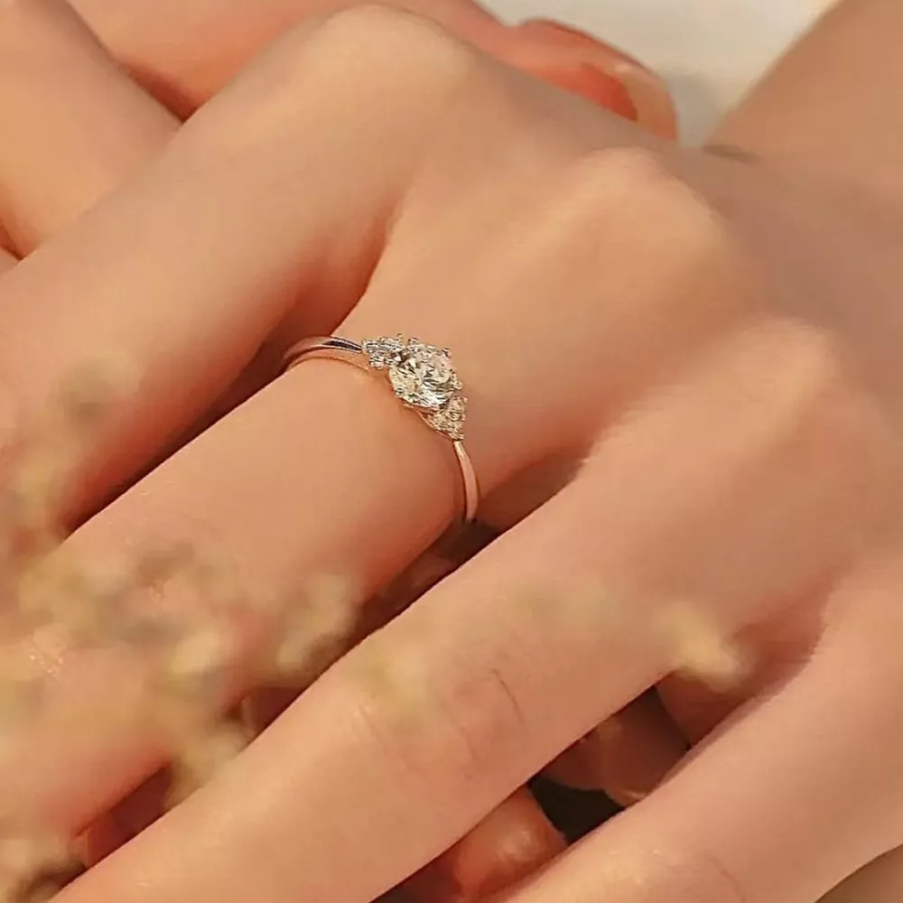 1 Carat Moissanite 925 Sterling Silver Ring, image 4