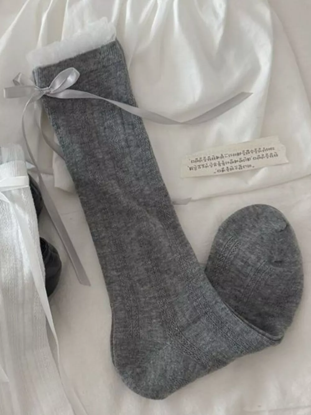 Ribbon Bow Detail Socks, image 15