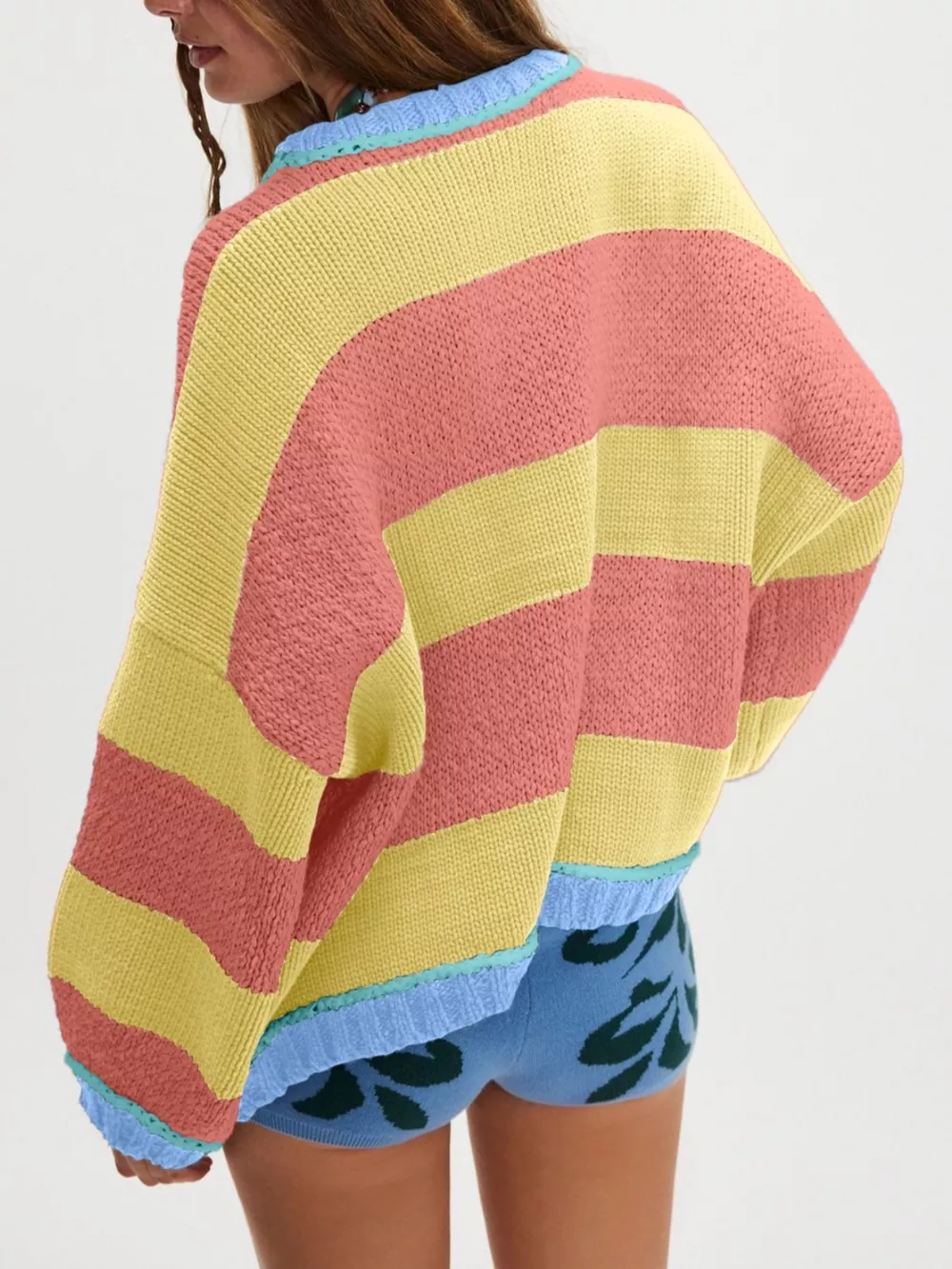 Color Block Round Neck Sweater, image 14