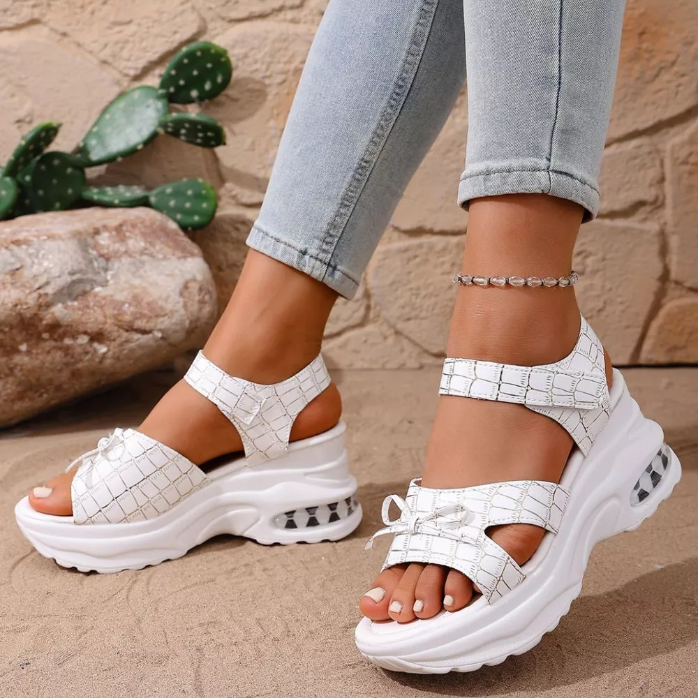 Open Toe Wedge Sandals, image 6