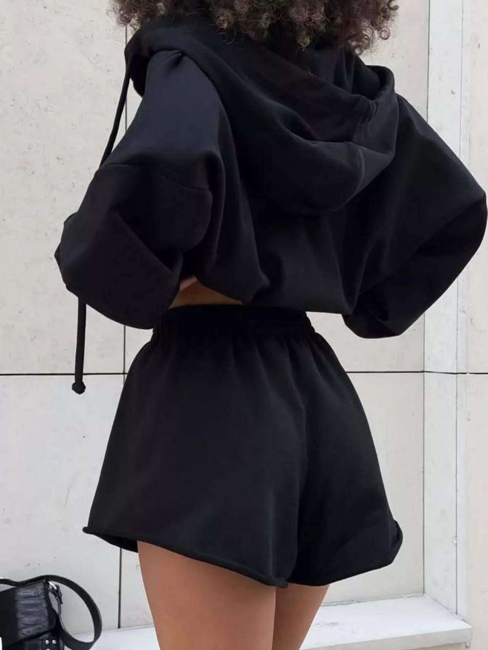 Zip Up Long Sleeve Outerwear and Shorts Set, image 18