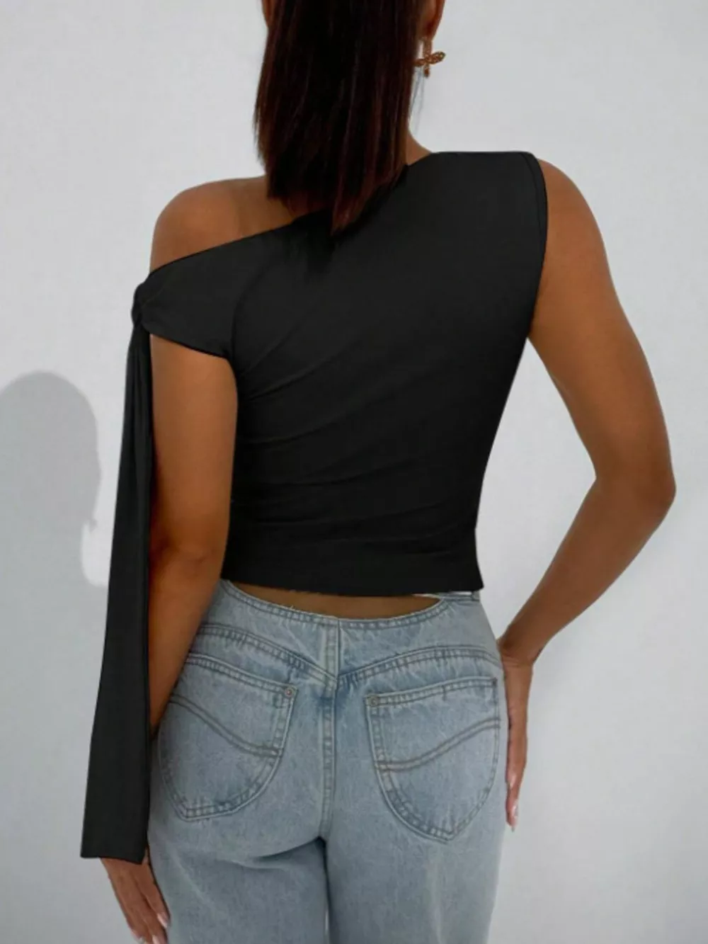One-Shoulder Tie Detail Top, image 7