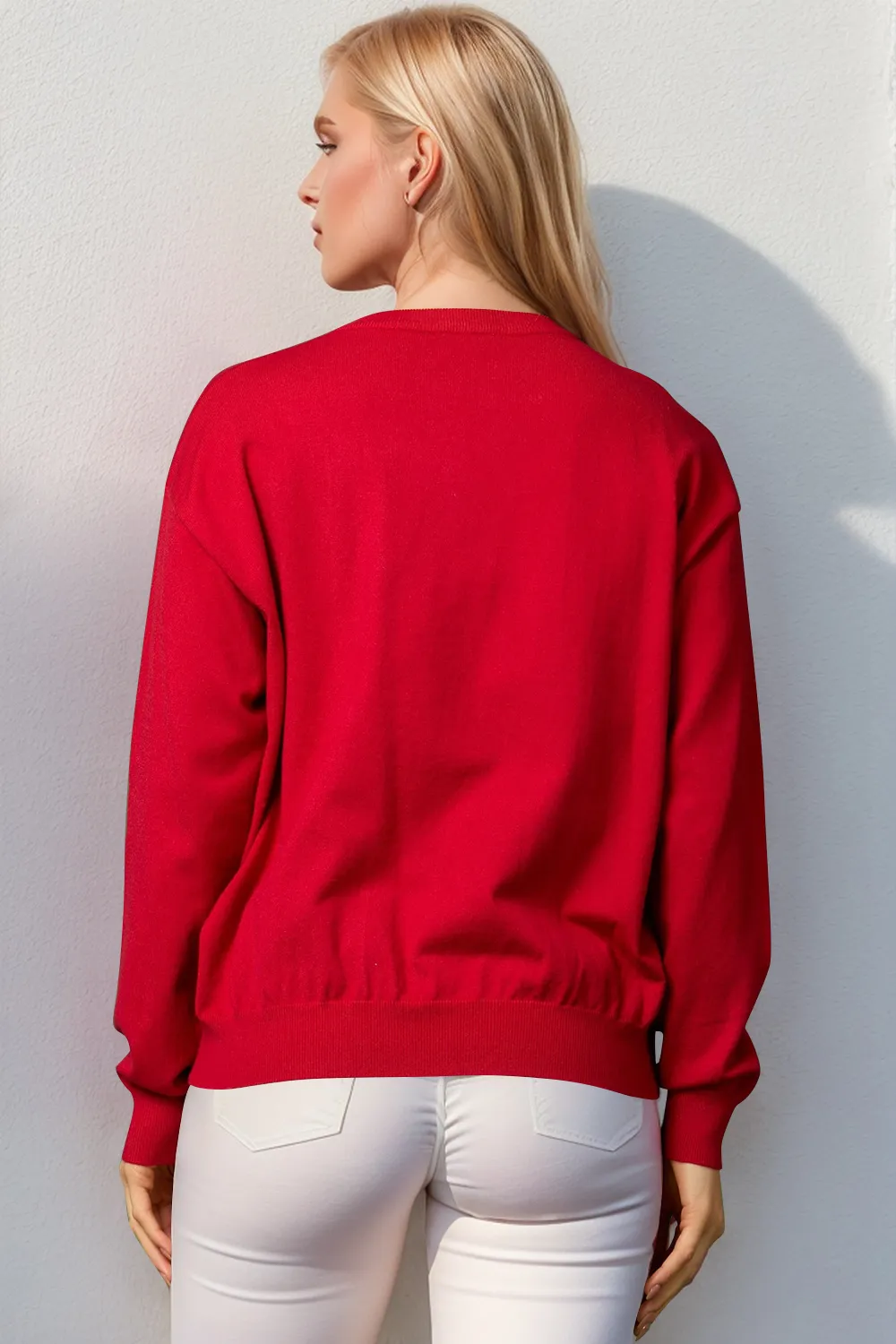 Full Size Nutcracker Sequin Long Sleeve Sweater, image 6