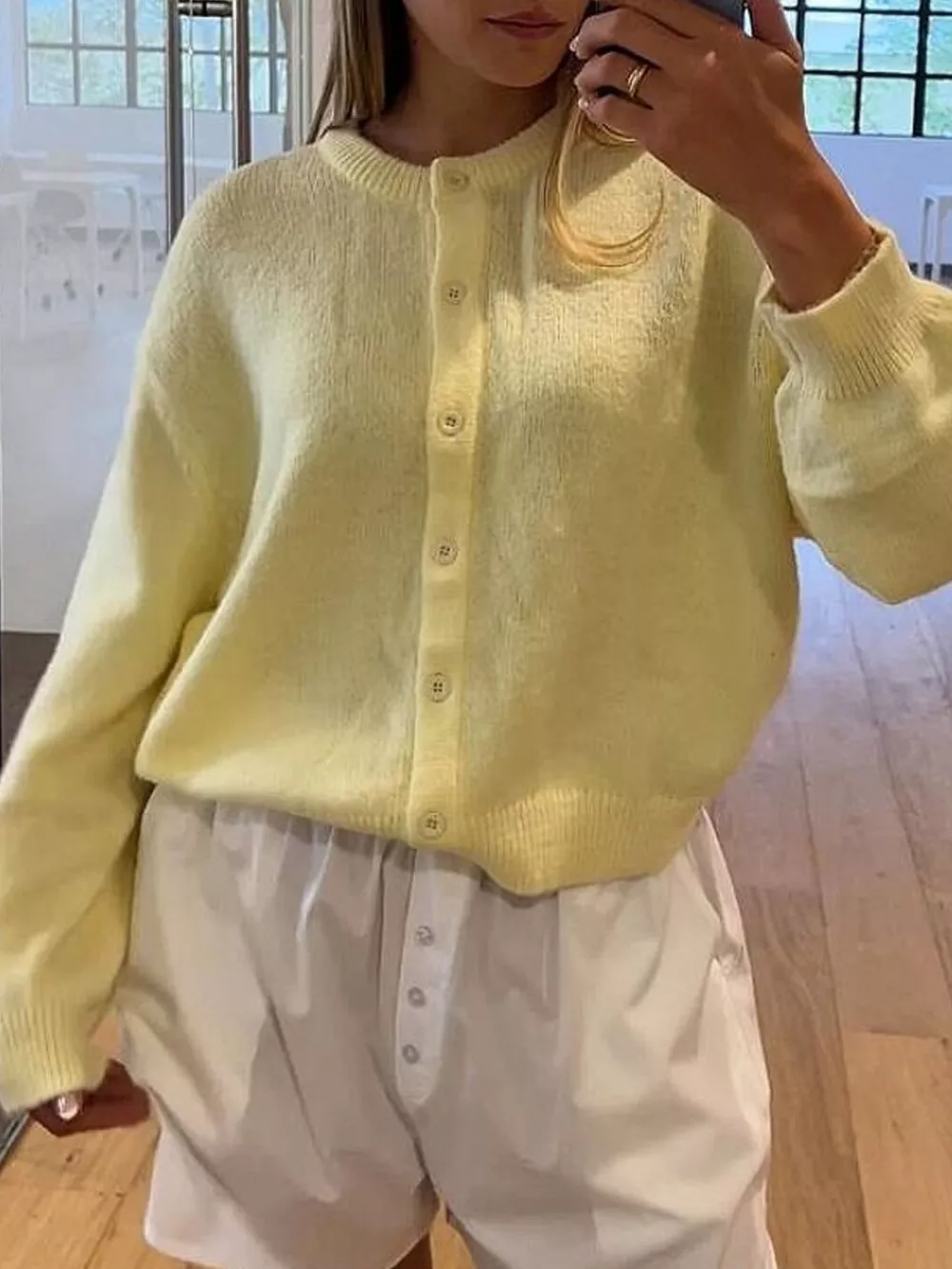 Button-Down Knit Cardigan, image 6