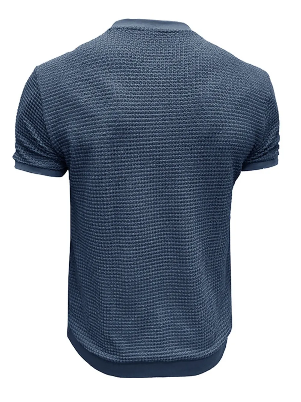 Men's Textured Knit Crew Neck T-Shirt, image 3