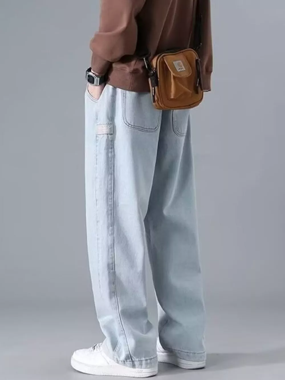 Men's Full Size Wide Leg Jeans Plus Size, image 6