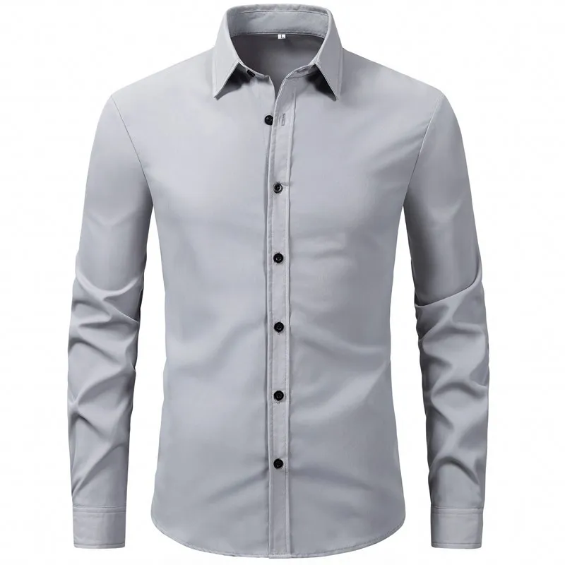 Men's Plus Size Button Up Long Sleeve Shirt, image 10