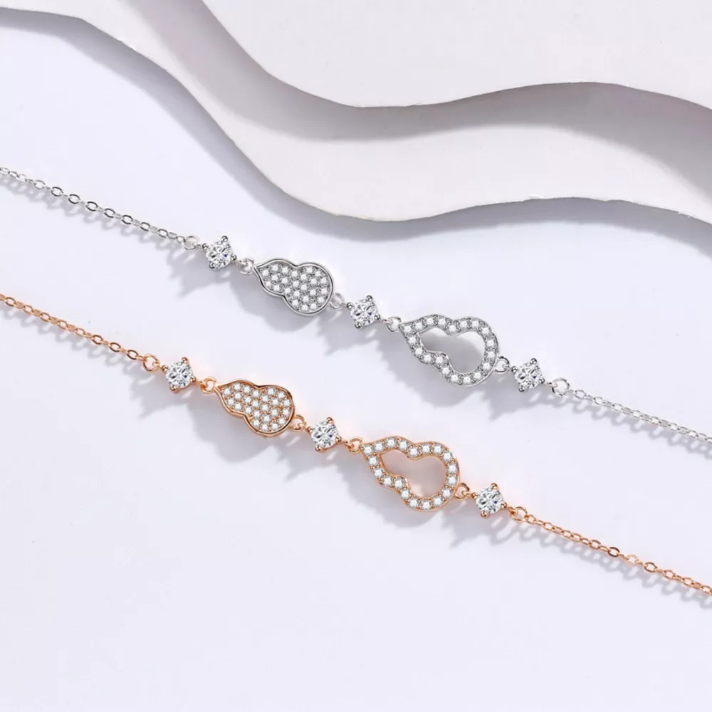 Zircon Gourd Adjustable Bracelet, image 2