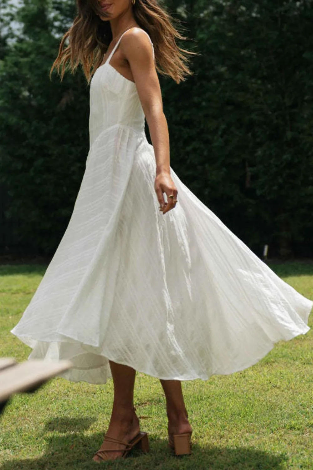 Square Neck Midi Cami Dress, image 8