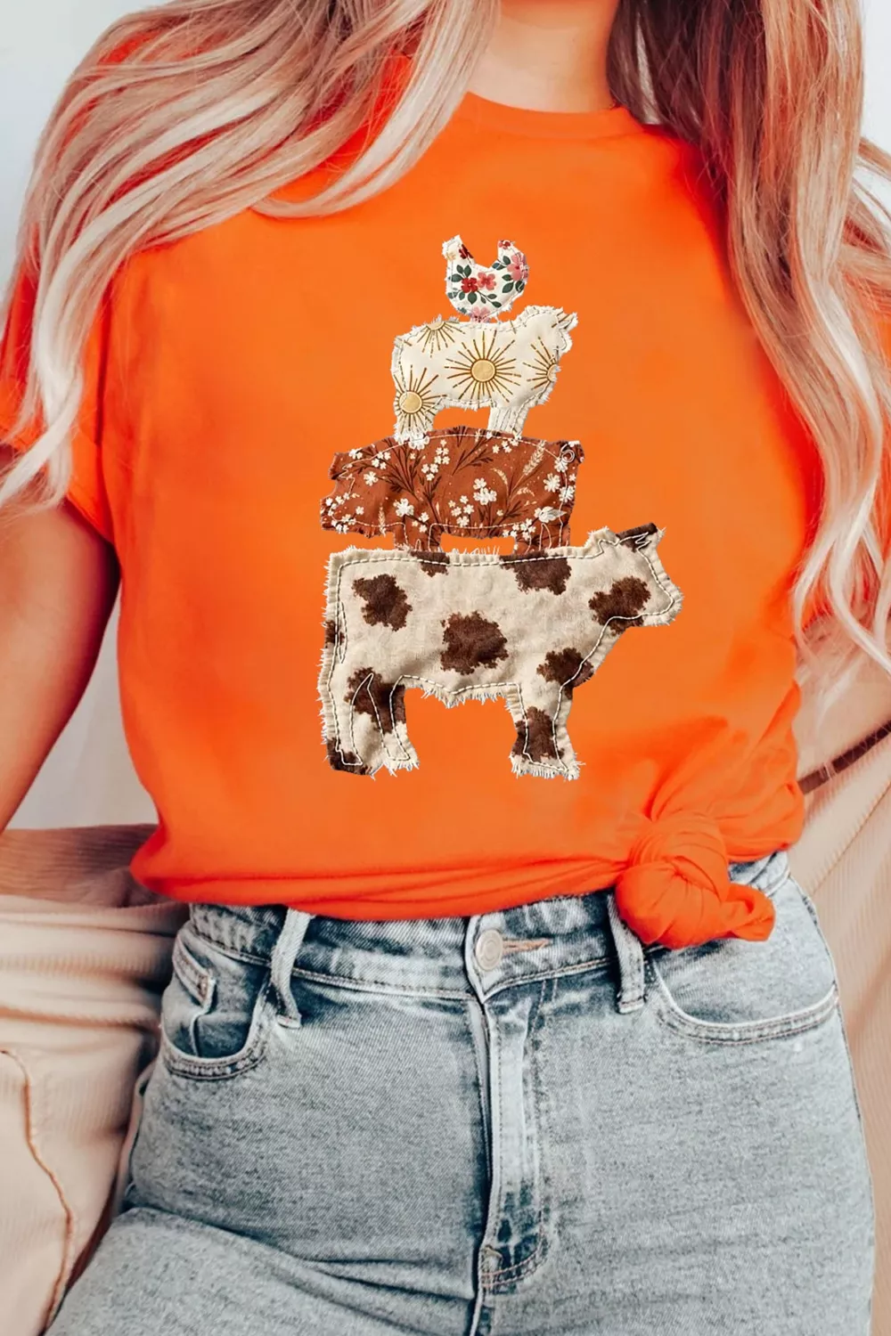 Unique Animal Design Short Sleeve T Shirt, image 3